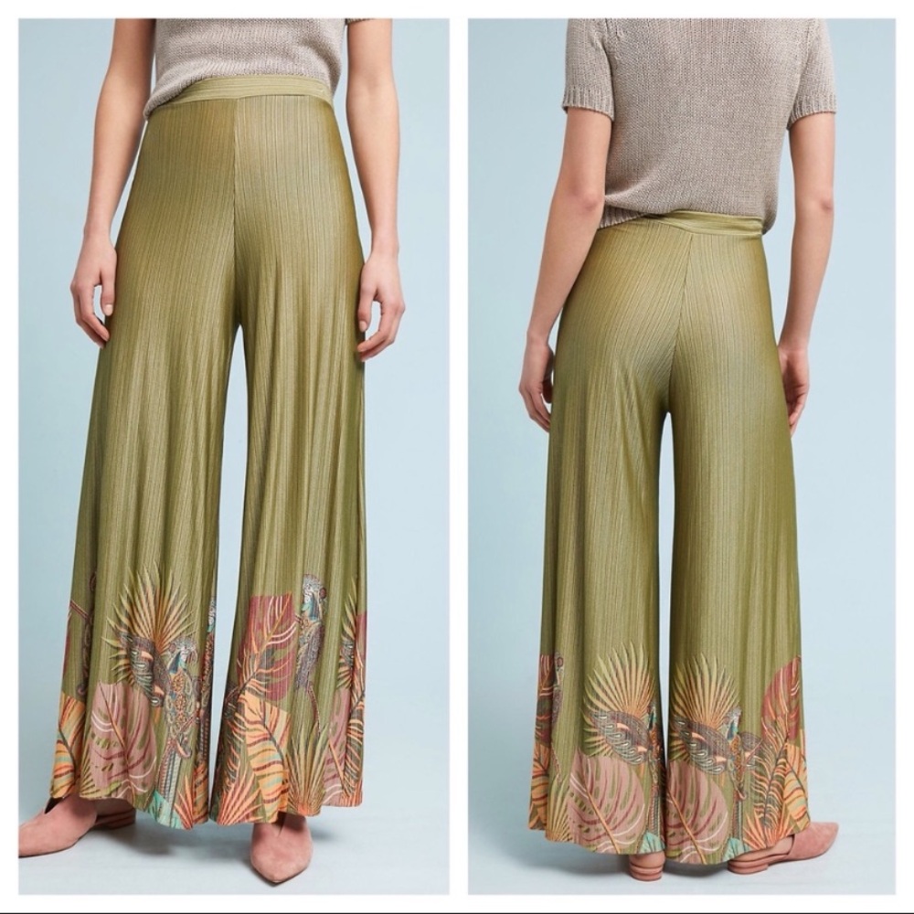 Farm Rio Guadeloupe Wide Leg Pants - Picture 3 of 16